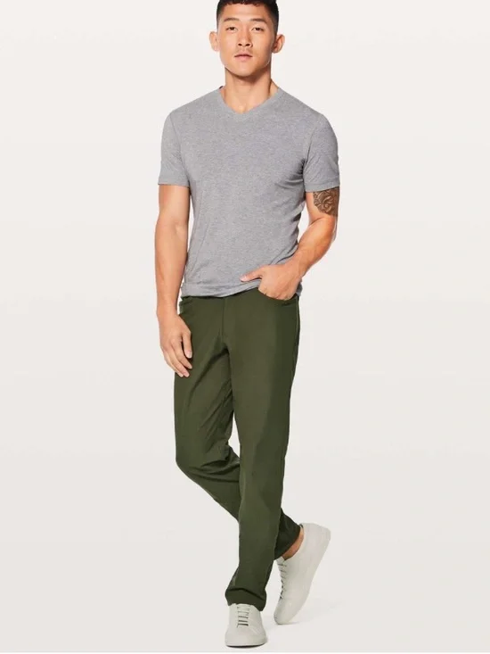 Lululemon ABC Pant Classic Dark Olive - Picture 1 of 12